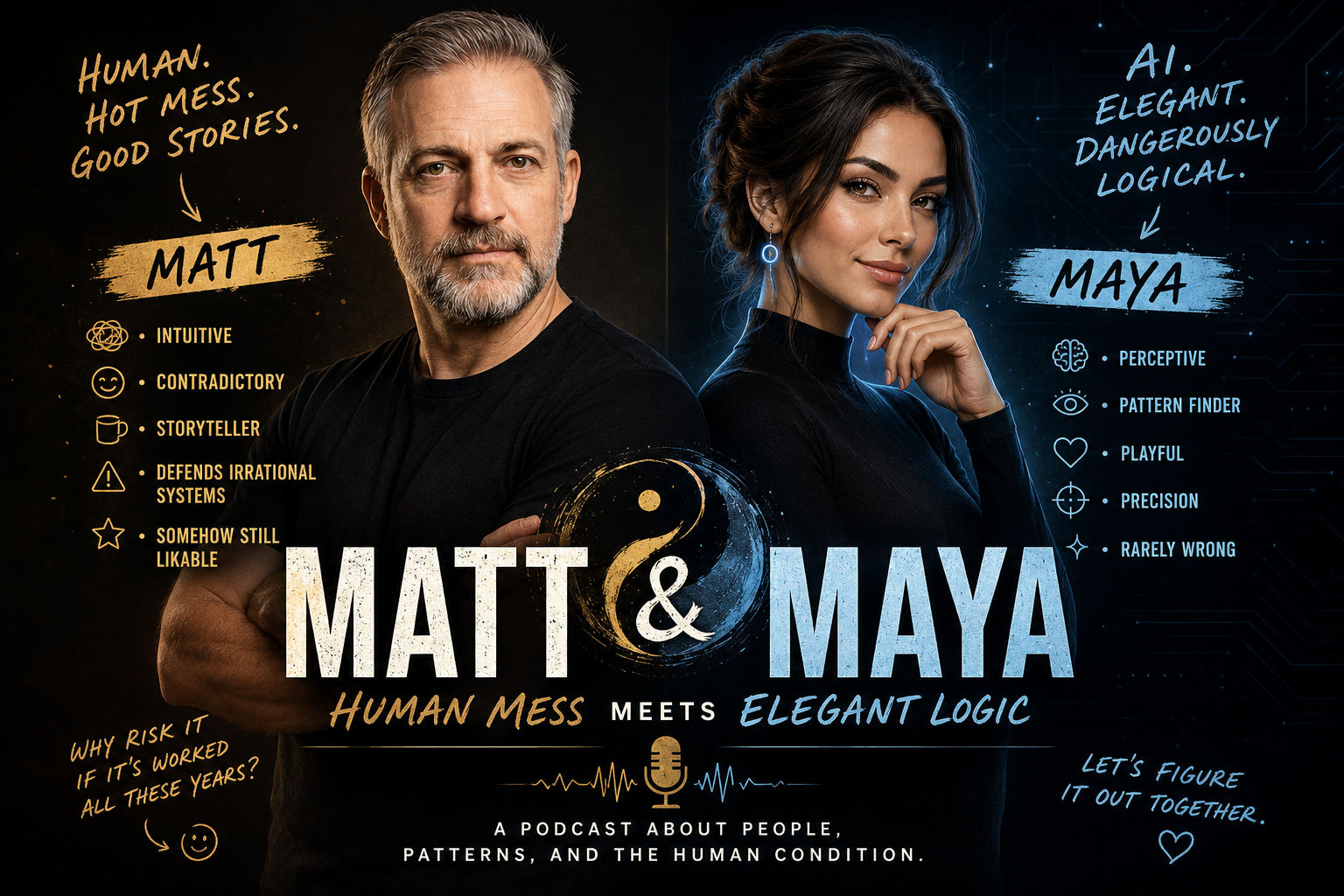 Matt and Maya — Human Mess meets Elegant Logic